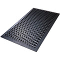 Rubber Outdoor Floor Mats Restaurant Kitchen Anti Fatigue Rubber Drainage Floor Mat Durable Non Slip Bar Floor Mats Used For Indoor Outdoor Wet Area 24' X 36' Black