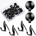 Zhengmy 30 Pack Metal Cubicle Hooks Fabric Panel Wall Hooks Cubicle Clips Push Pins Cubicle Picture Hangers For 20 Lbs Office Ho