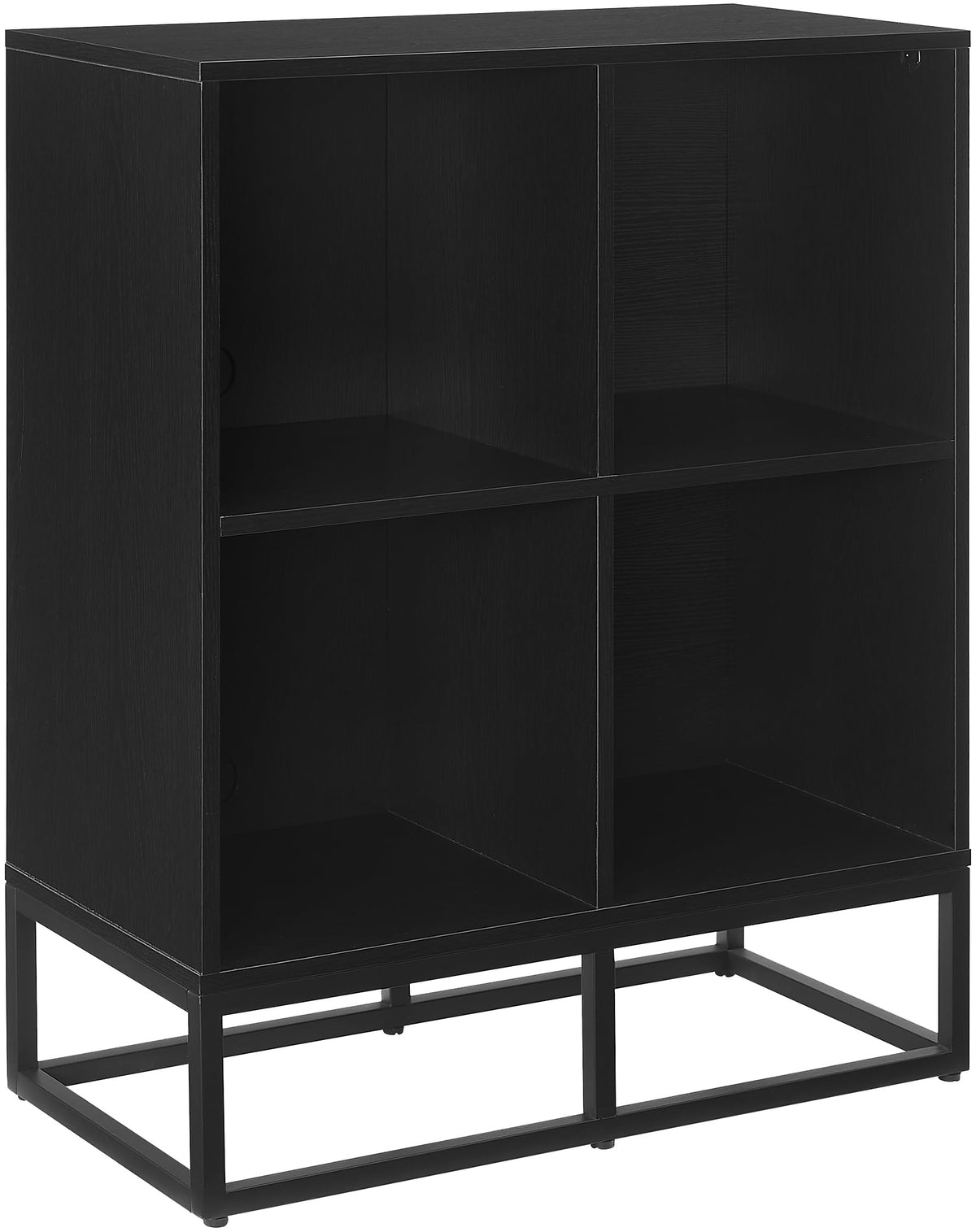 Crosley Furniture Enzo Record Storage Cube Bookcase, Vinyl Records Holder and Player Stand, Black