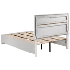 Coaster Home Furnishings Miranda Contemporary 4-Piece Bedroom Set Full Size Storage Panel Bed Frame 50-inch Headboard White 205111F-S4