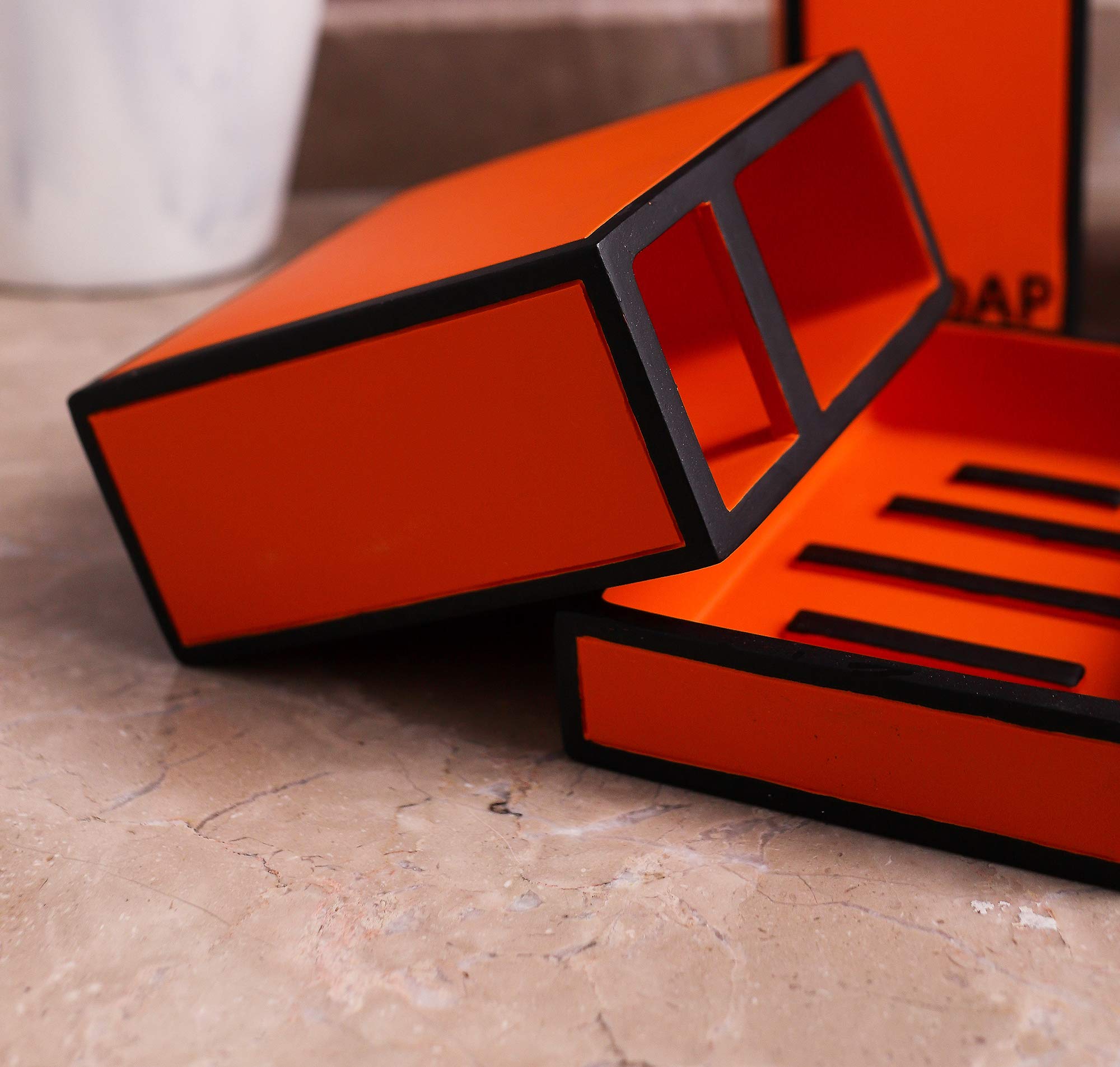 Hymmah Bathroom Accessories Set,Toothbrush Holder,Farmhouse Bathroom Decor,4 Pcs Resin Gift Set Apartment Necessities, Contain T