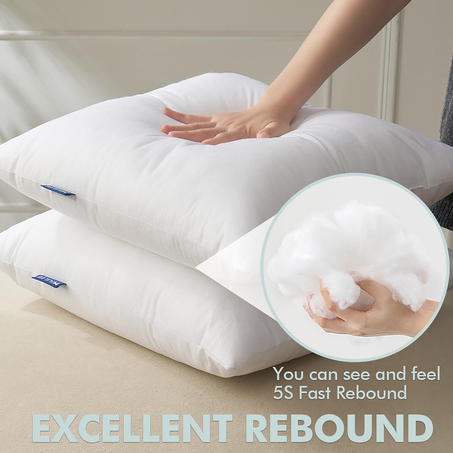 Miulee Set Of 2 Throw Pillow Inserts 26X26 Inches, Nowoven Decorative Pillow Inserts For Living Room