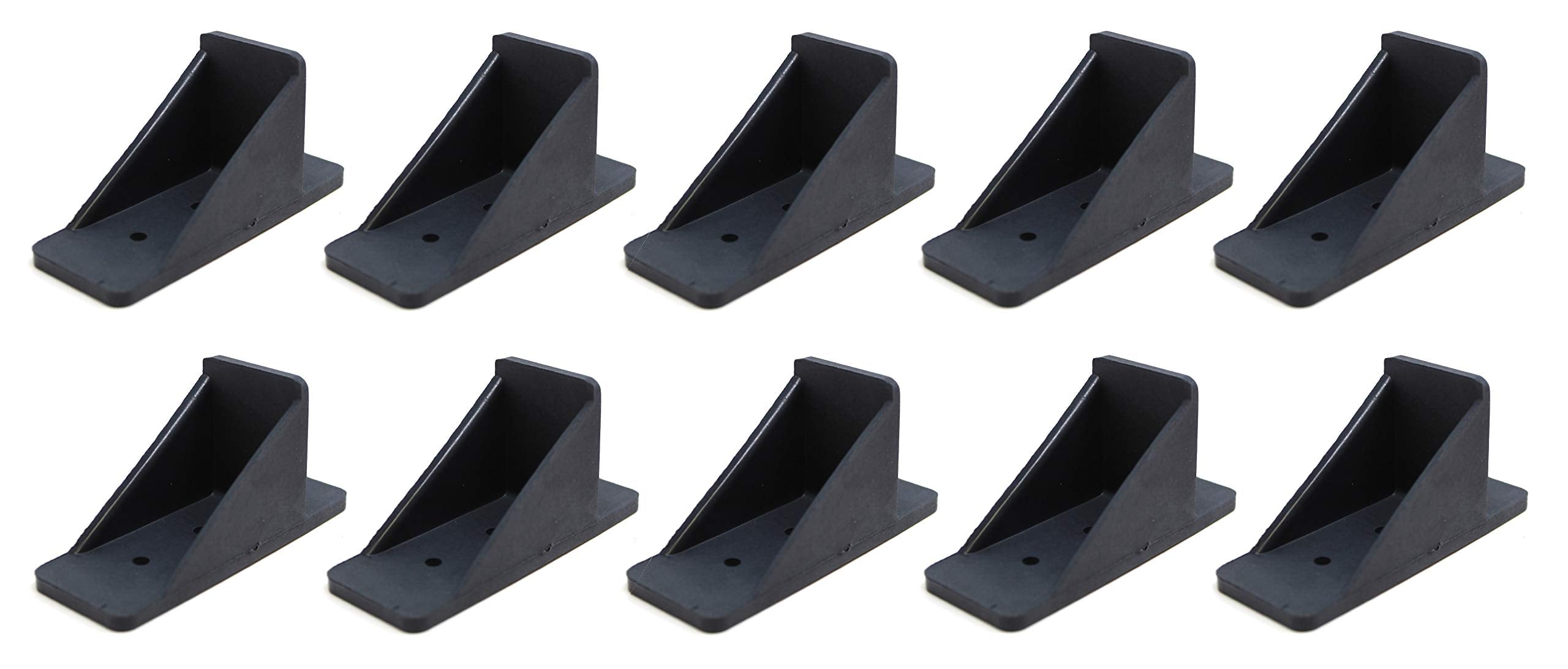 Jsp Manufacturing V2-Mini Roof Guard Snow Guard Prevent Sliding Ice Snow Stop Buildup Plastic Multipack-Multicolor (10, Dark Gre