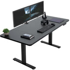 Vivo Electric 60 X 30 Inch Standing Desk Workstation, Memory Controller Height Adjustment, 1B Series, Black Top Black Frame, Desk-Kit-1B6B-30