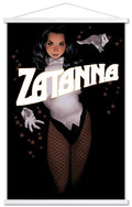 Trends International DC Comics - Zantanna - Alex Ross Portrait Wall Poster, 22.375 x 34, Print and White Hanger Bundle