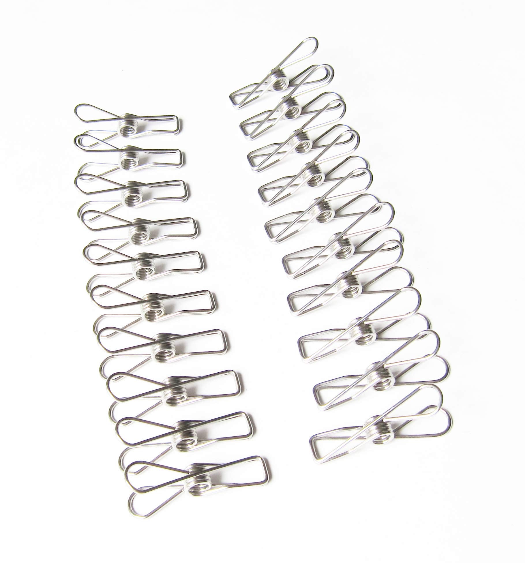 20Piece Stainless Steel Wire Multi-Purpose Clips, Set Of 20 Stainless Steel Clothpins