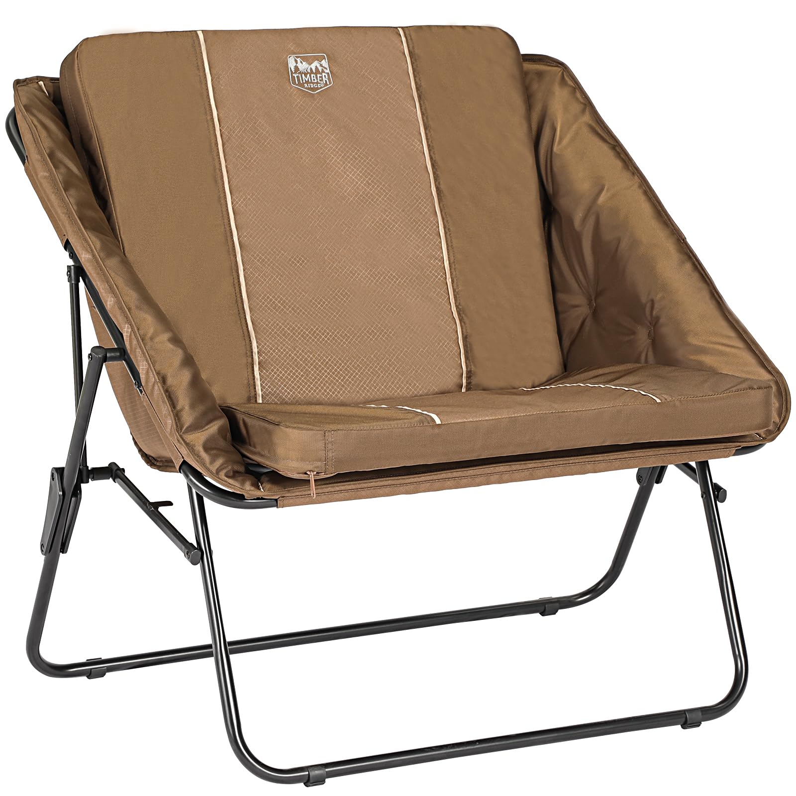 TIMBER RIDGE Folding Outside with Removable Seat Padded Camp Chairs for Adults, Supports 225LBS, Ideal Gift for Pet Owner
