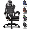 GTPLAYER Gaming Chair, Computer Gaming Chairs for Adults with Footrest, Height Adjustable PC Game Chair with 90-155 Recline & Re