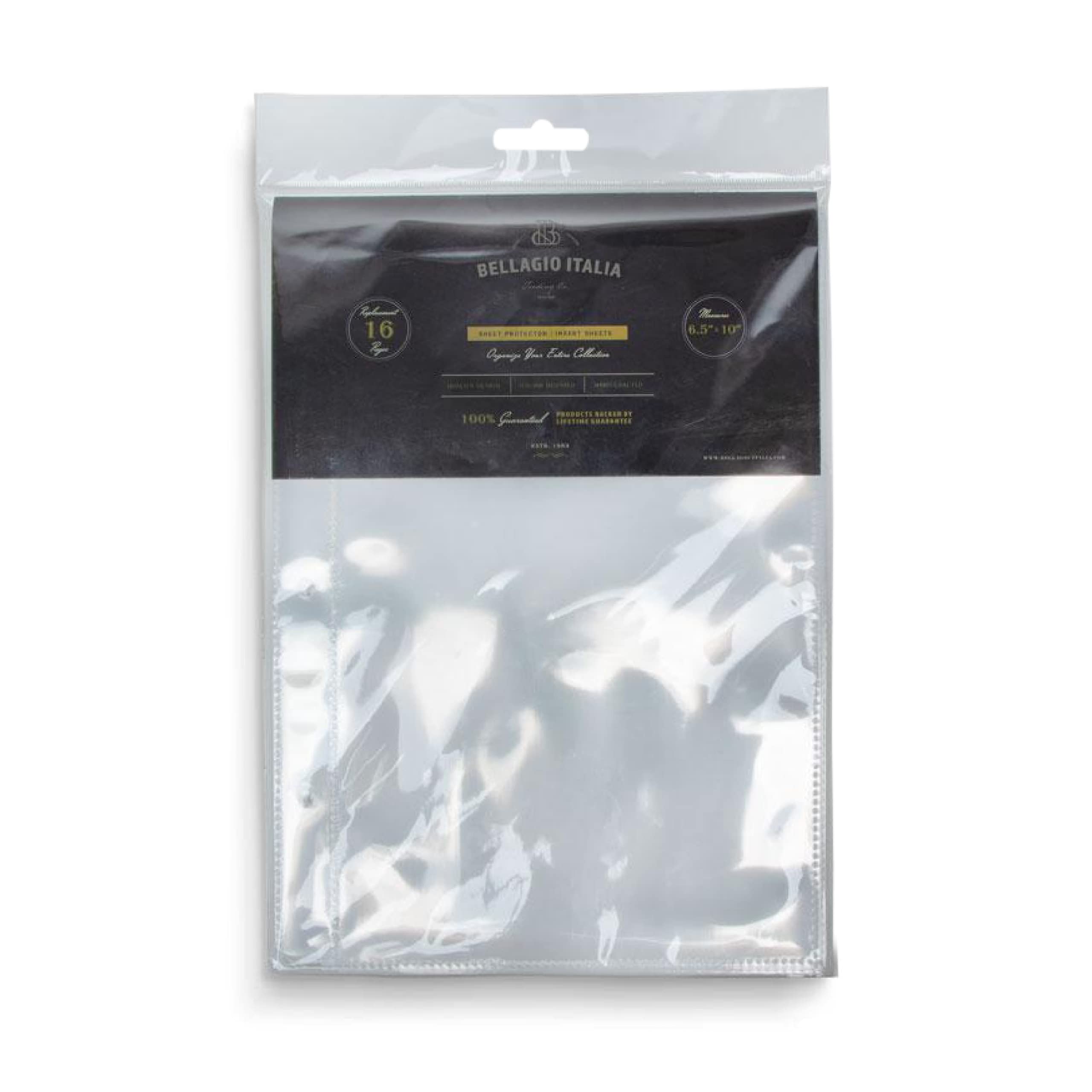 Bellagio-Italia Page Protector Insert Sheet For Dvd Binder - Store Cover Art, Photos, Scrapbook, Documents (Fits Only Bellagio-I