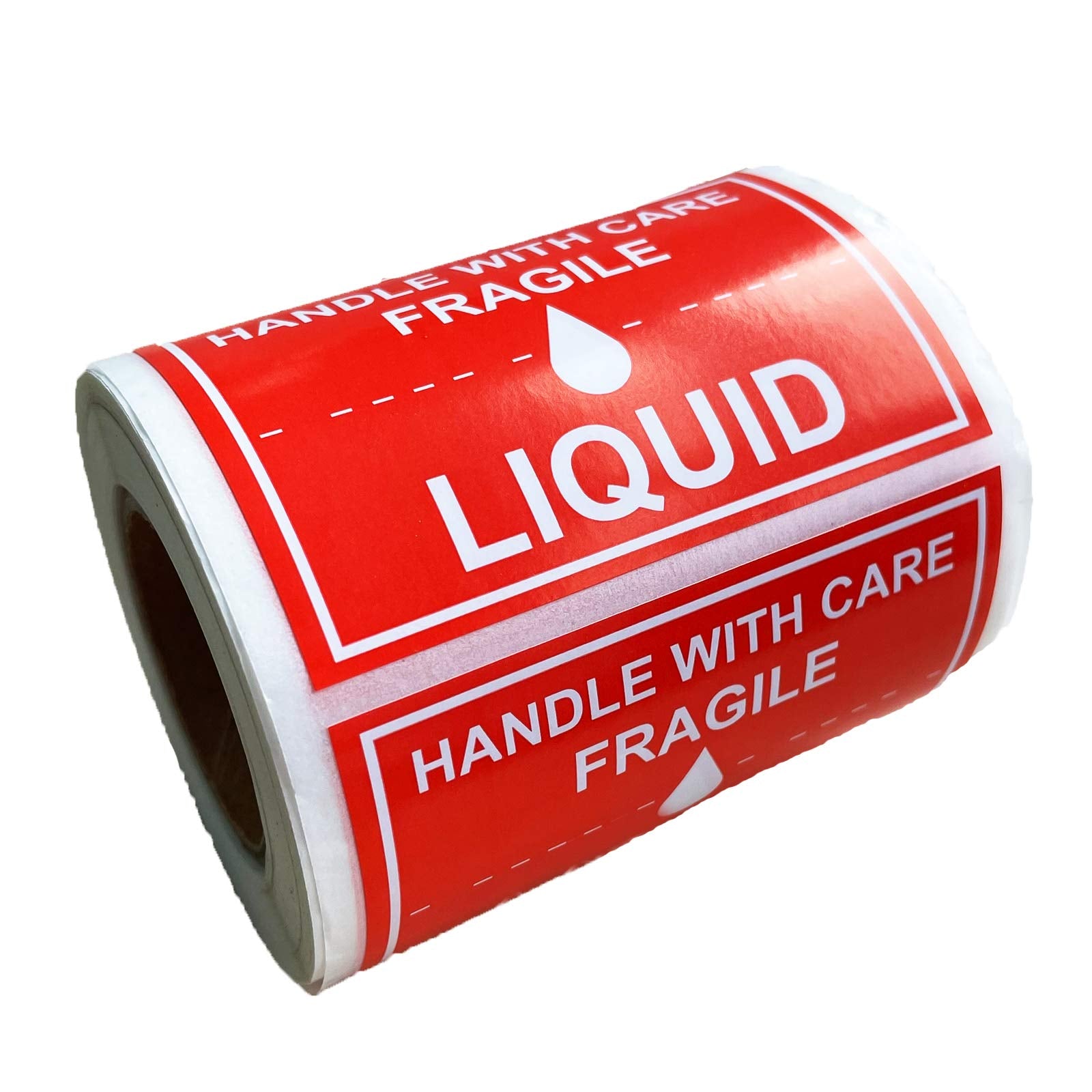 Fragile Liquid Handle With Care Warning Stickers 2X3 Inch Warehouse Pallet Labels Liquid Shipping Mailing And Packing Warning La