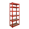 Bonkaso Adjustable 6Shelf Metal Storage Rack | HeavyDuty Steel Boltless Rivet Utility Shelving Unit For Garage, Kitchen & Offi