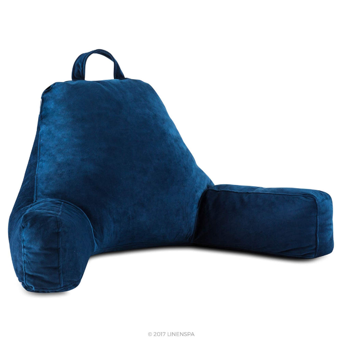 Linenspa Reading Pillow With Shredded Memory Foam- Back Pillow For Sitting In Bed, Reading, Gaming, Watching Tv - Bed Chair Pill