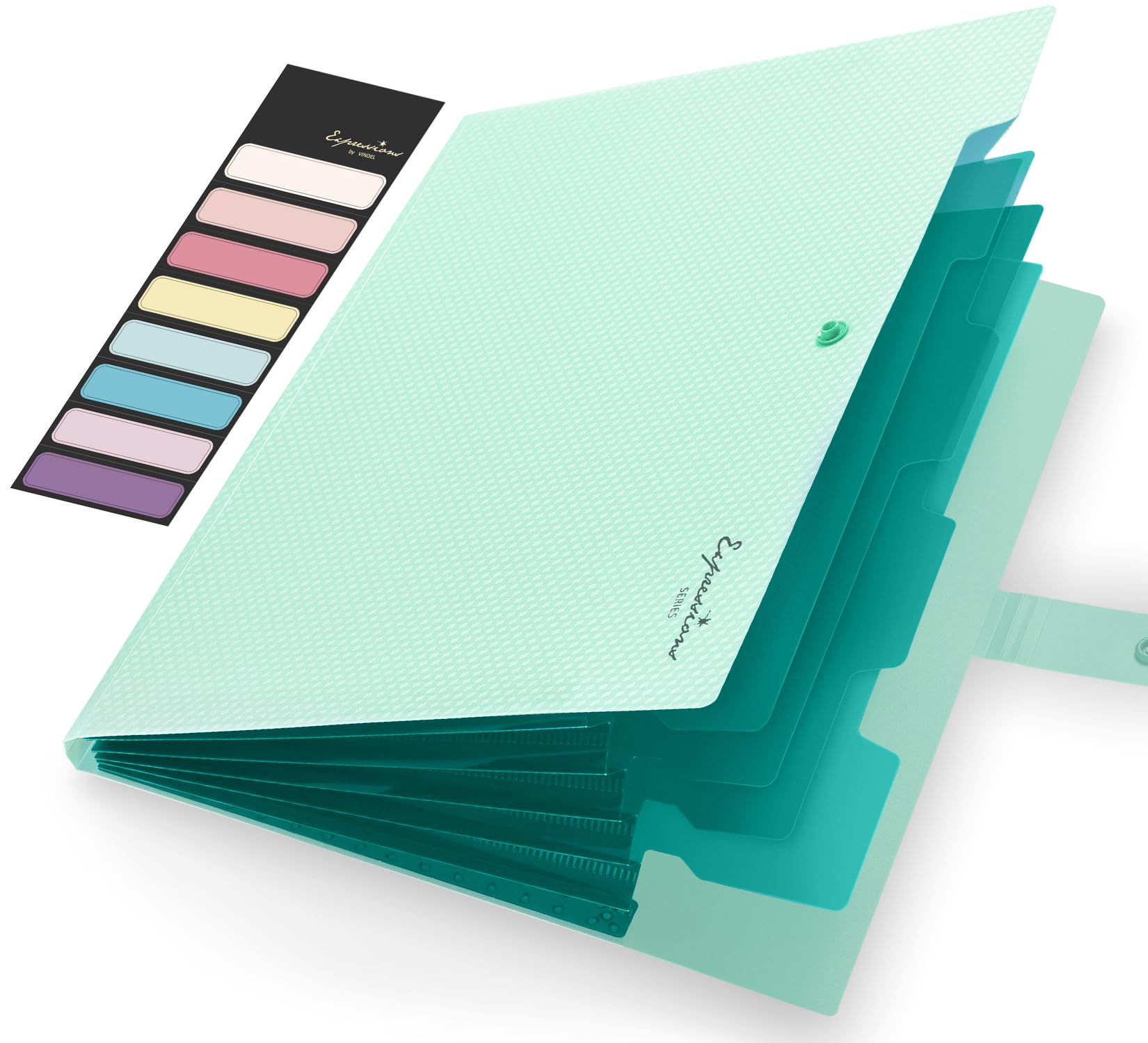Sooez School Supplies File Folder, Letter Size Accordion File Organizer, Expanding File Folder For Document, Portable Paper Orga