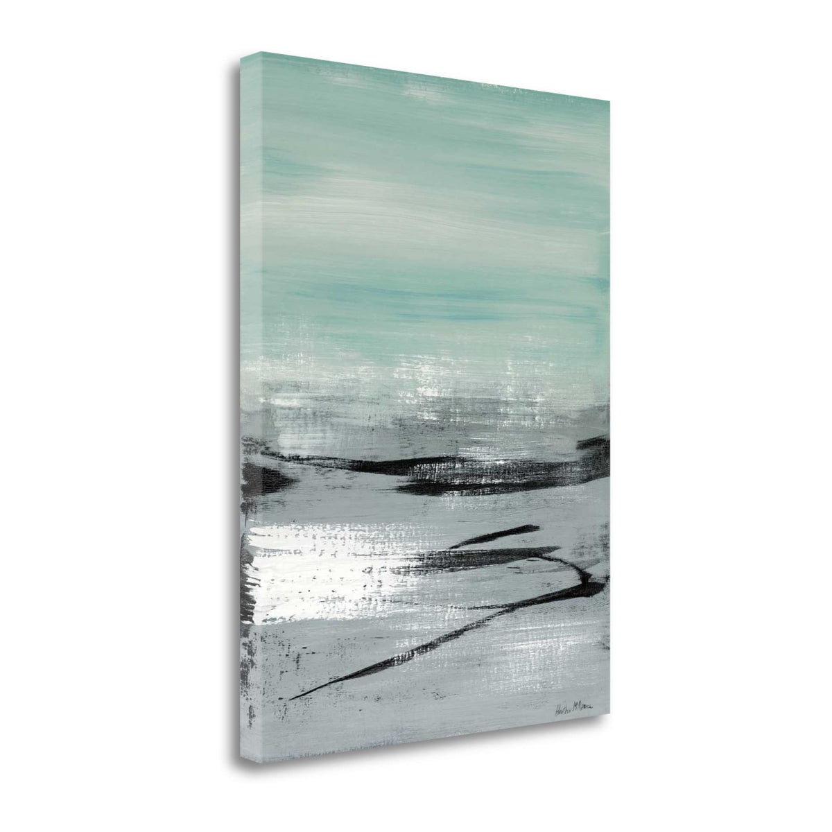 28' Abstract Beach Painting Giclee Print on Gallery Wrap Canvas Wall Art