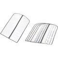 Amazon Basics Zippered Peva Garment Storage Bag, 5-Pack, White