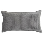 Kosas Home Dimitry 20X36 Rayon Velvet And Solid Cotton King Sham In Gray