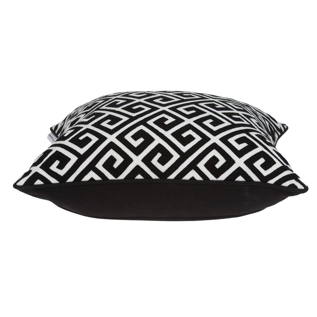 20' X 7' X 20' Black and White Pillow Cover with Down Insert