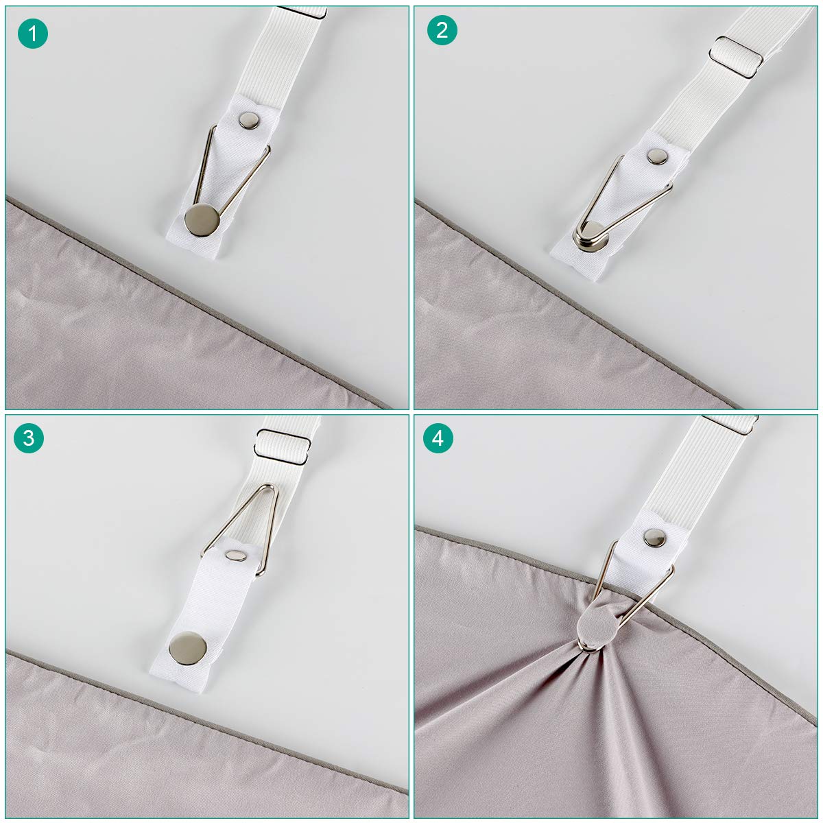 Bed Sheet Holder Straps- Adjustable Fitted Sheet Clips Bed Sheet Fastener Suspenders Elastic Gripper Holder Used For Bed Sheets,