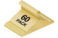 FUDESY Metal Wire Hangers 60 Pack, Heavy Duty, Space Saving, NonSlip, Gold