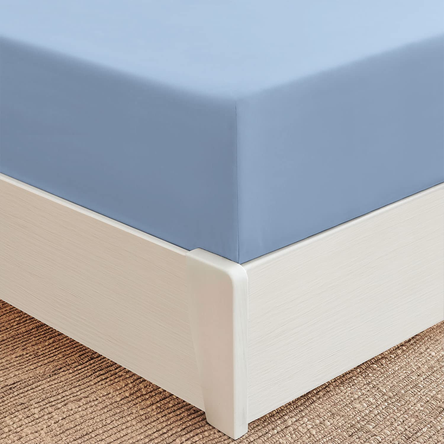 Mellanni Extra Deep Pocket Queen Fitted Sheet - Iconic Collection Bedding Sheets With Up To 21 Inch Deep Pocket - Soft & Cooling