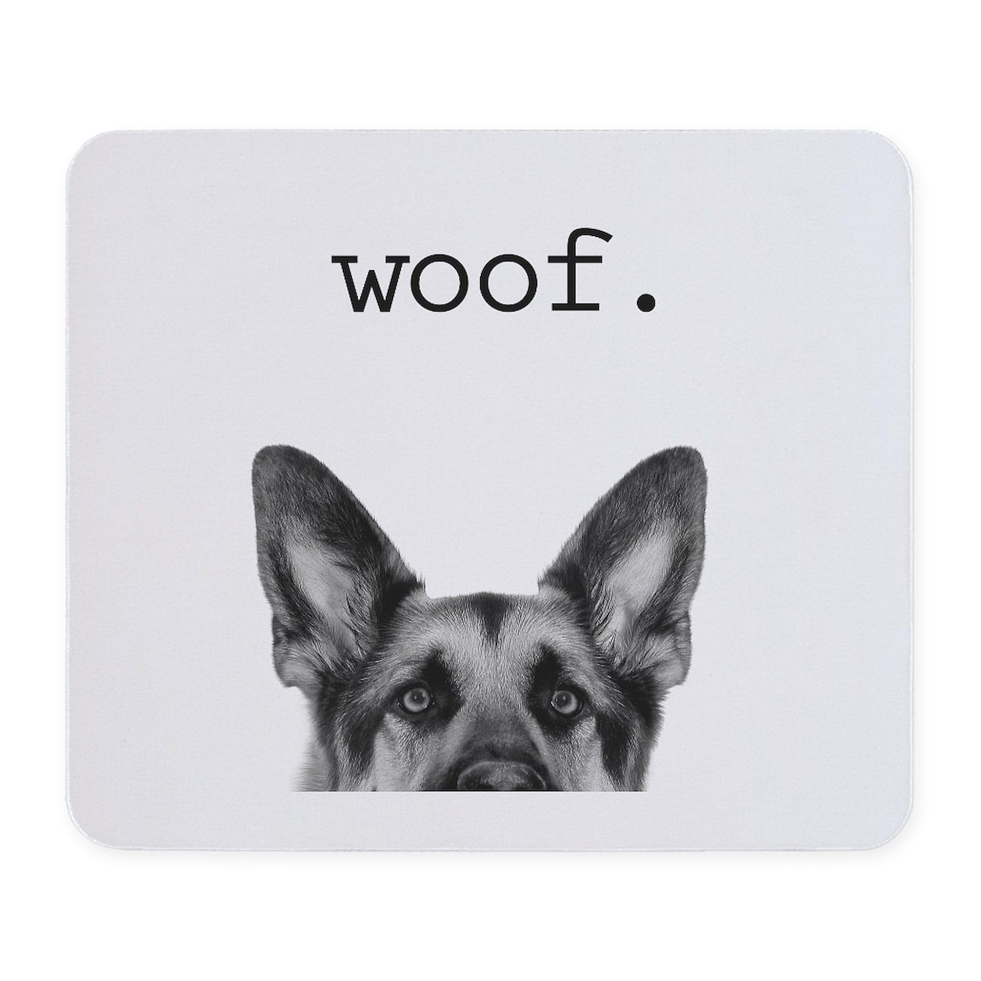 Cafepress Woof Mousepad Non-Slip Rubber Gaming Mousepad