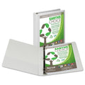Samsill 16937 Earth'S Choice Biobased + Biodegradable D-Ring View Binder 1-Inch Cap White