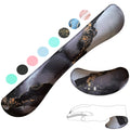 Zibly Wrist Rest Keyboard And Mouse Set - Non-Slip Ergonomic Wrist Cushion Support Pad - Easy Typing, Pain Relief - Premium Silk