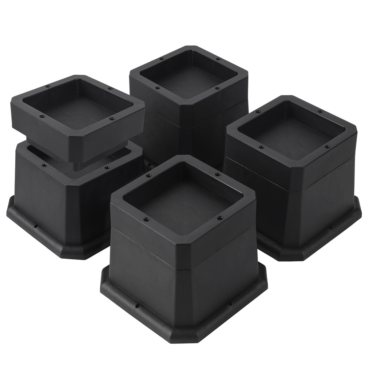 Btsd-Home Bed Risers 3 Inch Or 2 Inch Heavy Duty Furniture Risers Adjustable Dorm Bed Lifts Risers Table Desks Legs Blocks 4 Pac