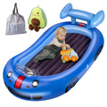 AASSOO Blow up Inflatable Toddler Travel Bed with Sides, Toddler Air Mattress for Camping, Traveling, Hotel, or Home Use,Avocado