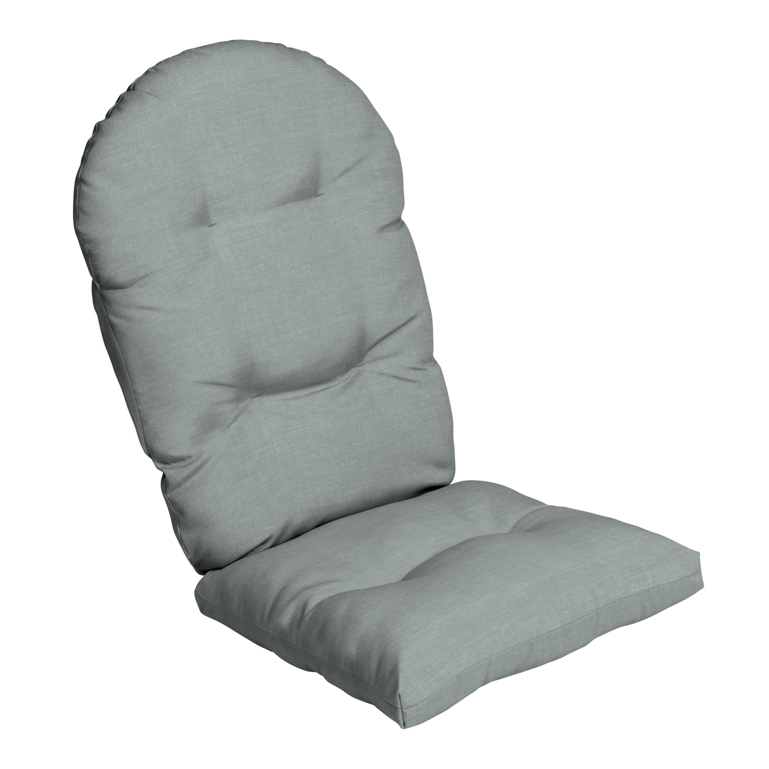 Arden Plush Comfort Modern Rocking Chair Cushion, 20 X 18, Tufted Cushions For Rocking And Adirondack Chairs, Stone Grey Leala