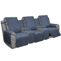 Easy-Going Recliner Sofa Cover with Console, Reversible Couch Cover for Living Room, Split Sofa Cover for Each Seat with Elastic