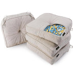 Sunrox Lokgrip Non Slip Gel Memory Foam Chair Cushions For Tailbone Pain Relief, Tufted Stain Resistant Thicken Durable Seat Pad