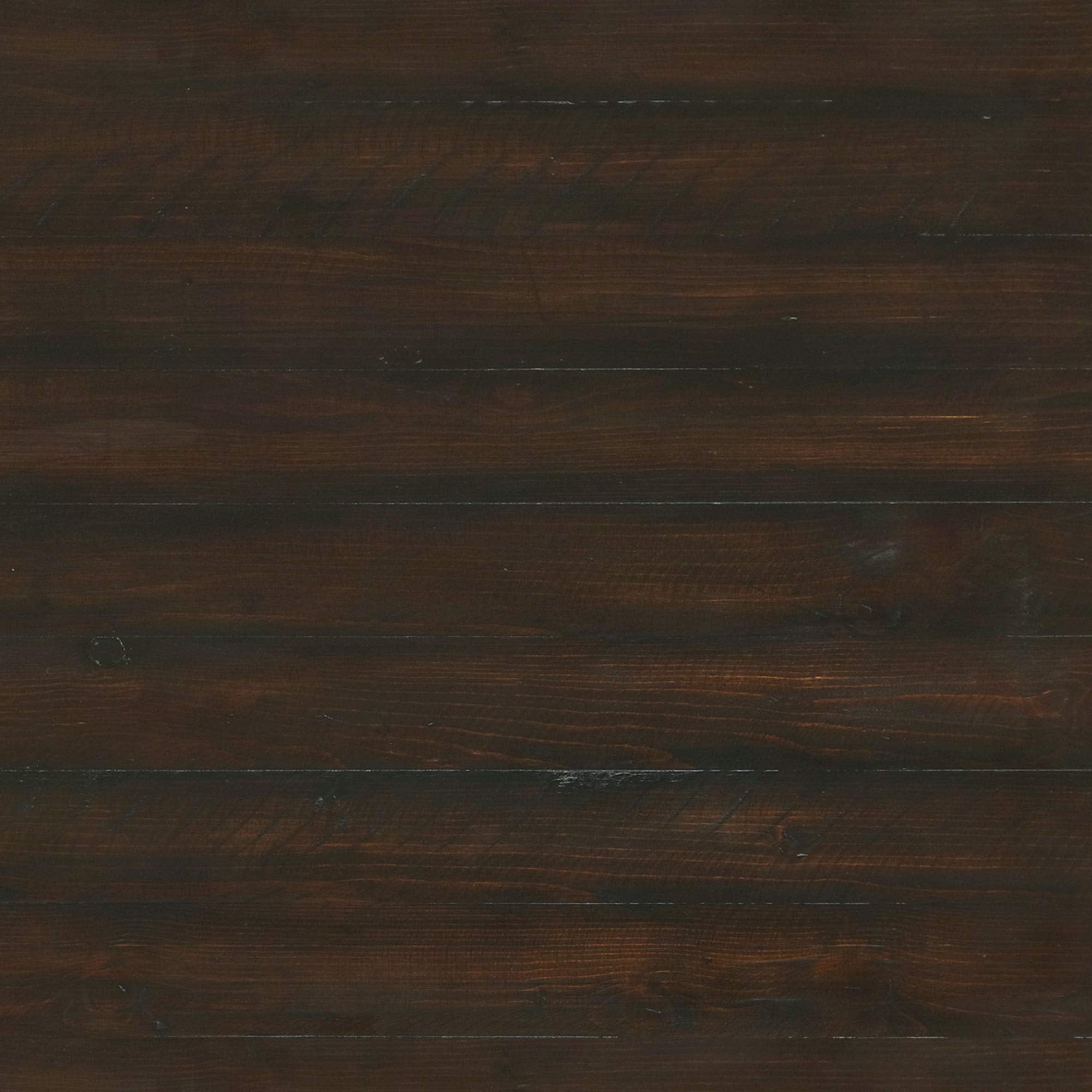 Madrona Burke Coffee Table Emily Espresso Brown and Steel Gray 48&quot; Solid Wood Top