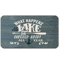 BXFAHZJ What Happens at The Lake is Laughed About All Year Paddle Door Mat 17x30 Inch Indoor Outdoor Entrance Doormat Decor for 
