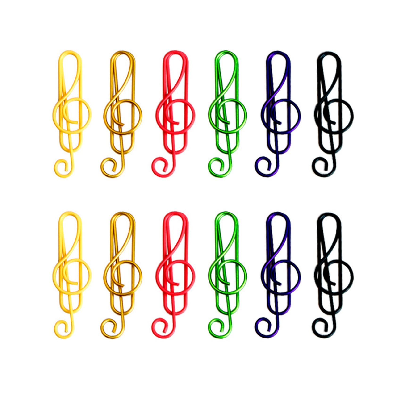 Paper Clips Cute Musical Note Shape Paper Clip For Music Enthusiast For Party Invitation Card Notebook Files Office School (50 P