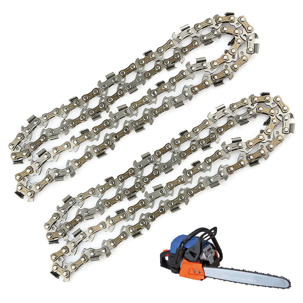 Aileete 2-Packs 18 Inch Chainsaw Chain (.325' Pitch - .058' Gauge - 72 Drive Links) For Husqvarna Dolmar Jonsered Mcculloch Ho