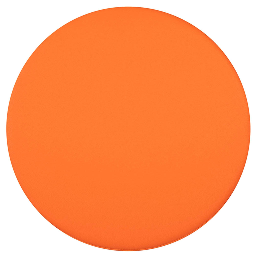 Flash Furniture Nicholas Soft Seating Flexible Circle For Classrooms And Common Spaces - 18" Seat Height (Orange)