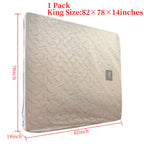 Juneshe King Mattress Bag For Moving And Storage Cover -5 Mil Zipper Plastic Waterproof Mattress Storage Bag 82X78X14 Inches,1 P