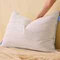 felo Feather Down Pillow Queen Size, CloudFusion Goose Down Pillow for Sleeping, Hotel Collection Bed Pillow for Side Back Pain 
