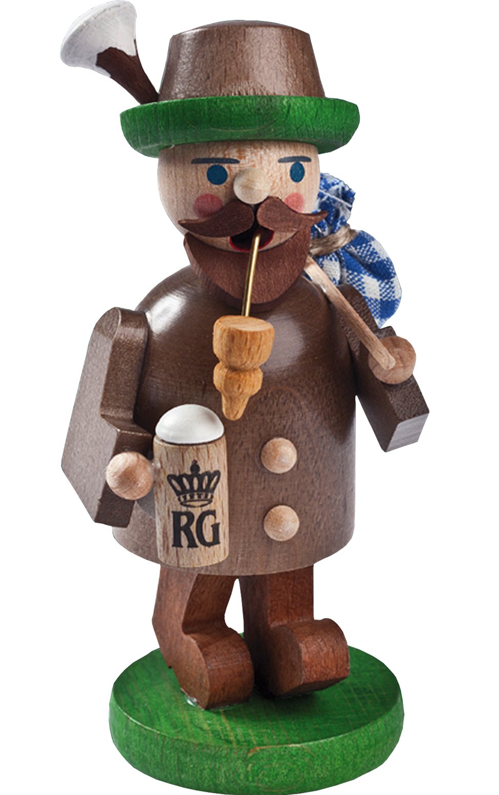Alexander Taron Importer 26356 Richard Glaesser Incense Burner-Bavarian-4.5" H W X 2.25" D, Mini, Brown