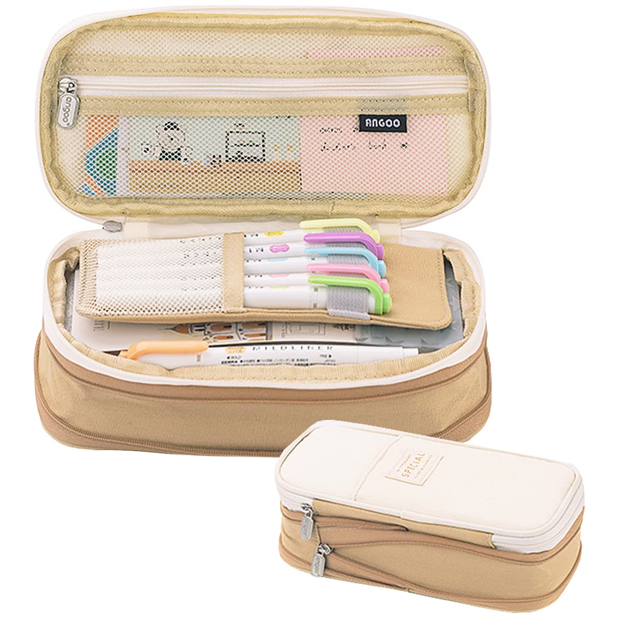 Ehope Big Capacity Pencil Pen Case Office Large Storage High Capacity Bag Pouch Holder Box Organizerfor Office Travel Holder Box