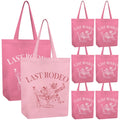 Shinylin 8 Pcs Last Rodeo Bachelorette Party Tote Bags Pink Western Cowgirl Coquette Reusable Canvas Bags for Bachelorette Bride