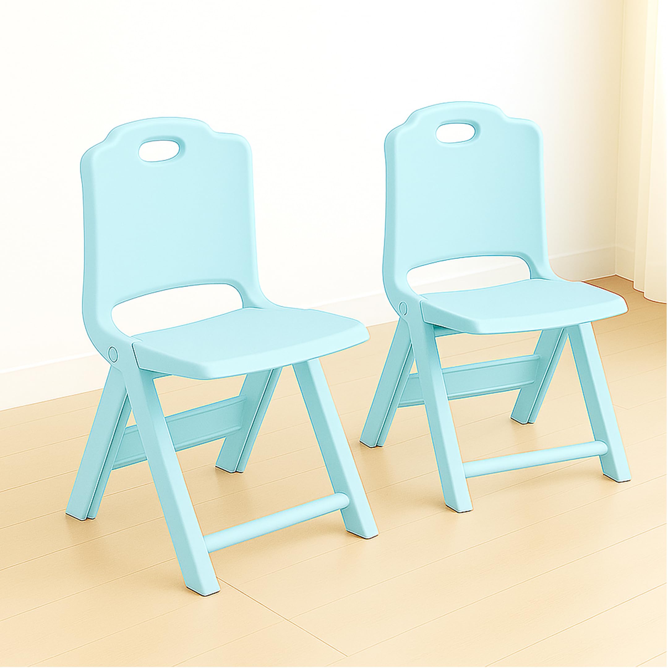 Happy Bear Foldable Kids | Foldable Study | SpaceSaving, Portable, And Supports Up To 30Kg |Folding Stool | Kids Study Chair (B