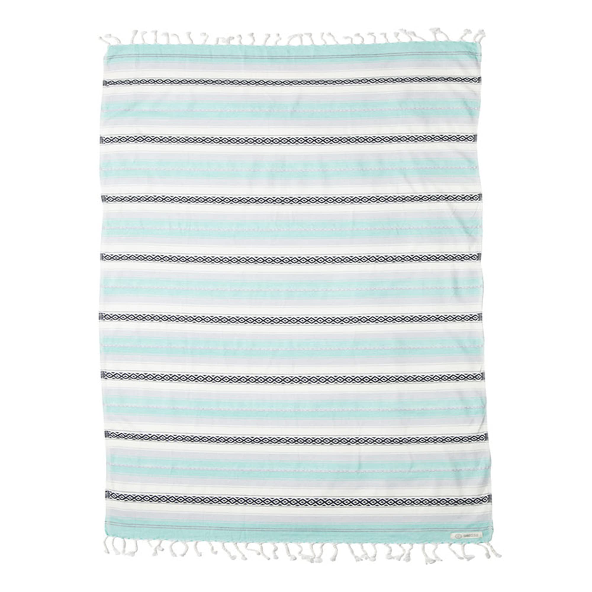 Sand Cloud Extra Large Turkish Beach Towel - Sand Free - 100% Organic Turkish Cotton Yarn - Quick Dry Towel for Beach, Picnic Bl