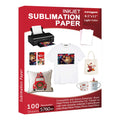 Sublimation Paper 100 Sheets 8.5 X 11 Inches 125Gsm, For Any Inkjet Printer With Sublimation Ink Epson, Sawgrass, Heat Transfer