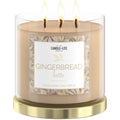 Candle-Lite Scented Candles, Gingerbread Latte Fragrance, 14 oz Three-Wick Aromatherapy Jar Candle, Perfect for Gifting and Cele
