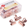 Yalis Push Pins Clips 15-Count, Pinning No Holes For Paper, Creative Paper Clips With Tack For Cork Board And Photo Wall (Rose G