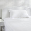 Amazon Basics King Pillow Pillowcase with Zipper, 100% Cotton Hypoallergenic, Pillow Protector, White (37 x 21 Inches), Pillows 