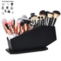 Gothvanity Coffin Brush Holder - Gothic Desk Organizer - Wooden Coffin Pen Holder -Spooky Decor for Bathroom, Living Room or Bed