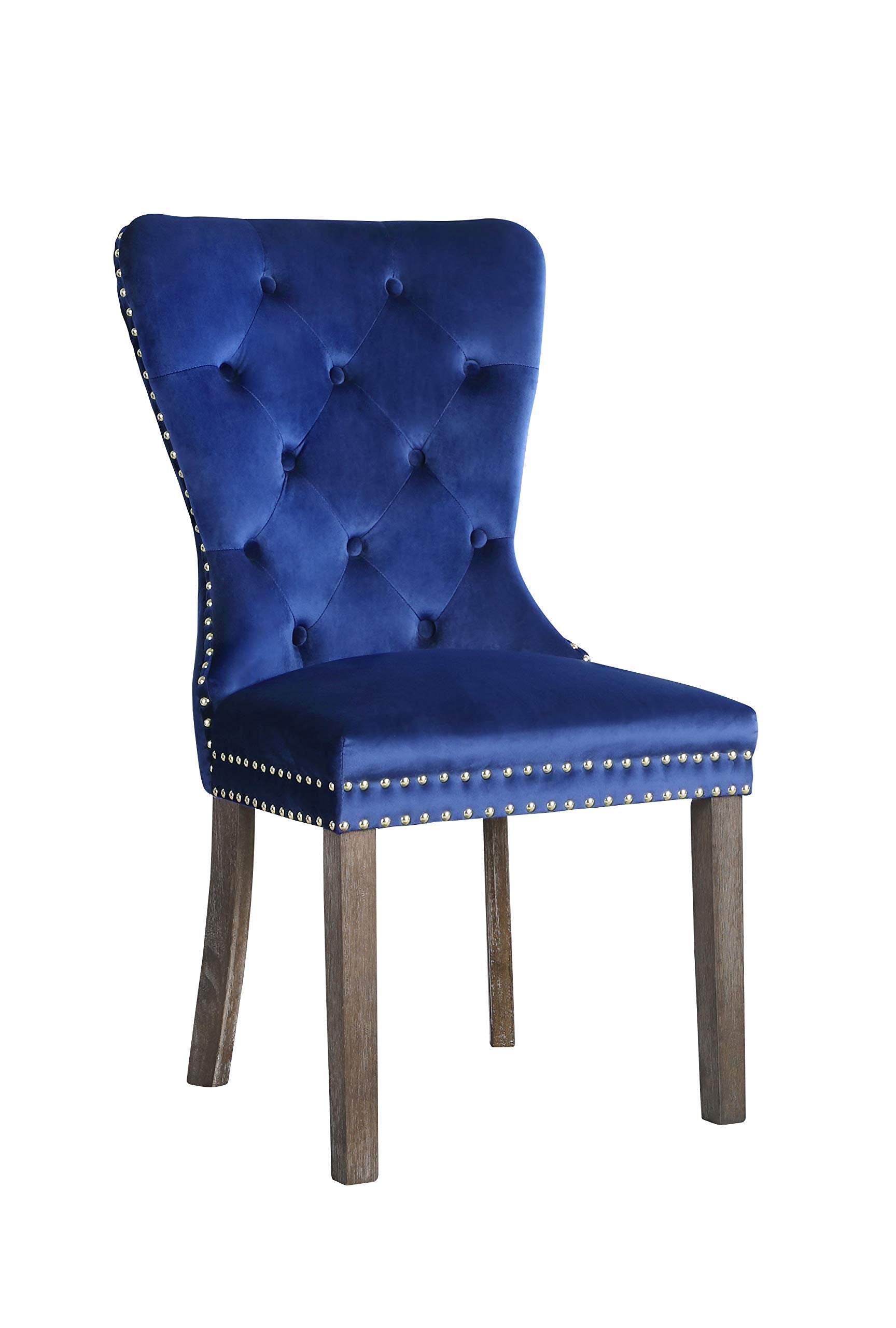 Best Quality Furniture Dining Chairs (Set Of 2) Navy Blue